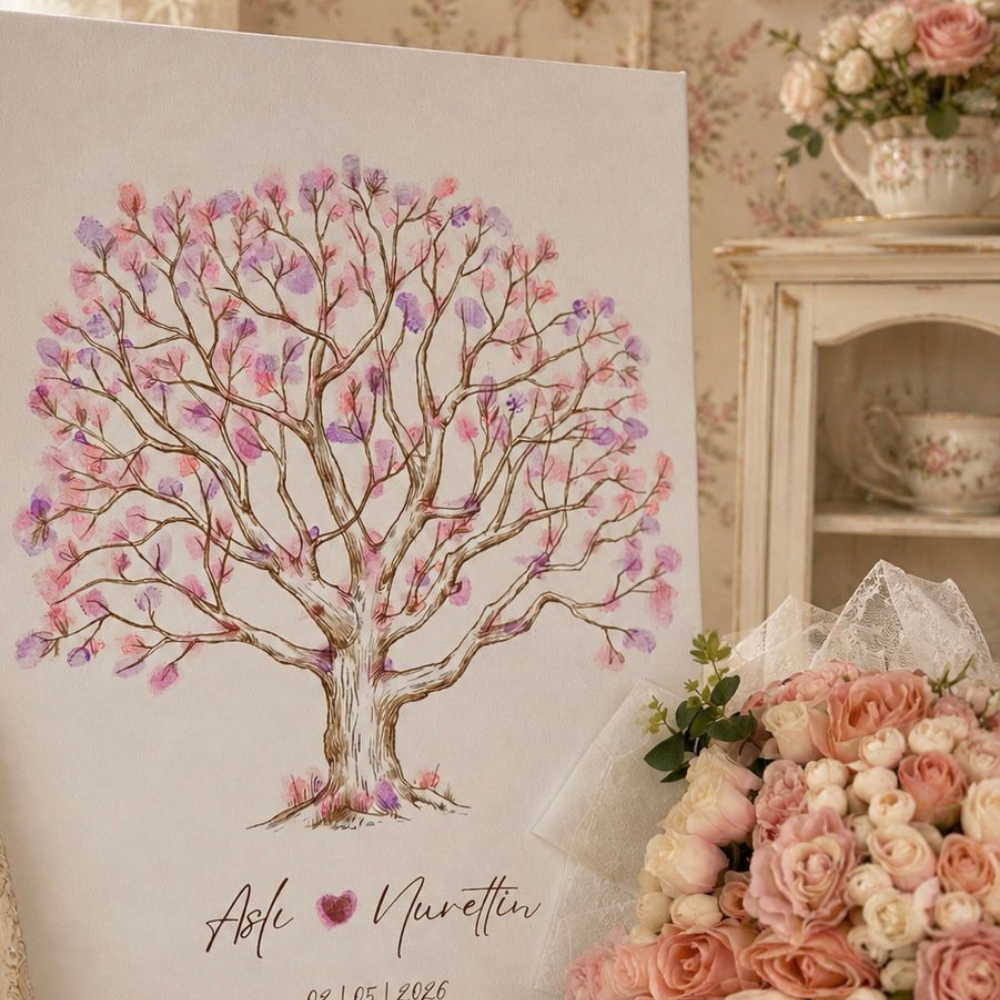 Parmak izi Ağacı 50x70 