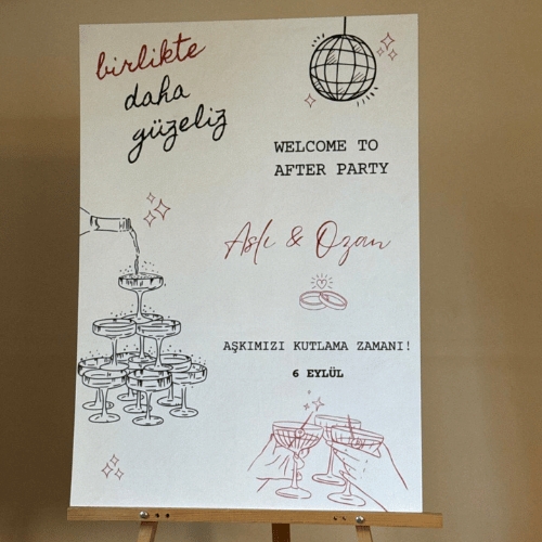 Kişiye Özel Karşılama Panosu 50x70