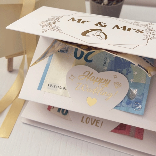 “Mr & Mrs” Katlanır Para Zarfı