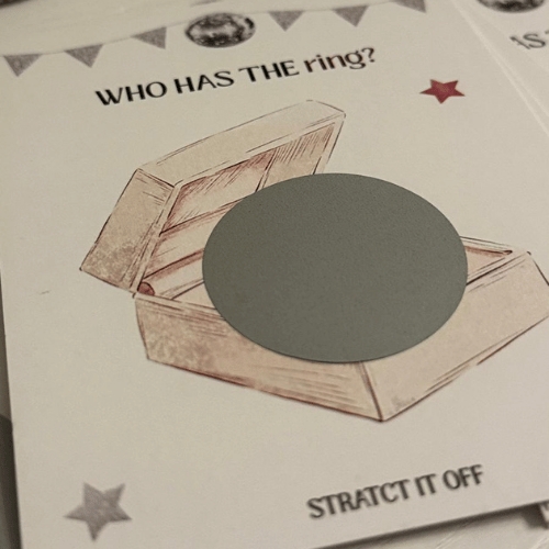 “Who Has the Ring?” 12’lı Kazı-Kazan Parti Oyunu (KDV dahil)