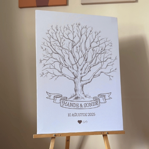 Parmak izi Ağacı 50x70 