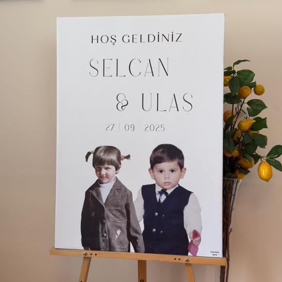 Çocukluk Karşılama Kanvas Tablo